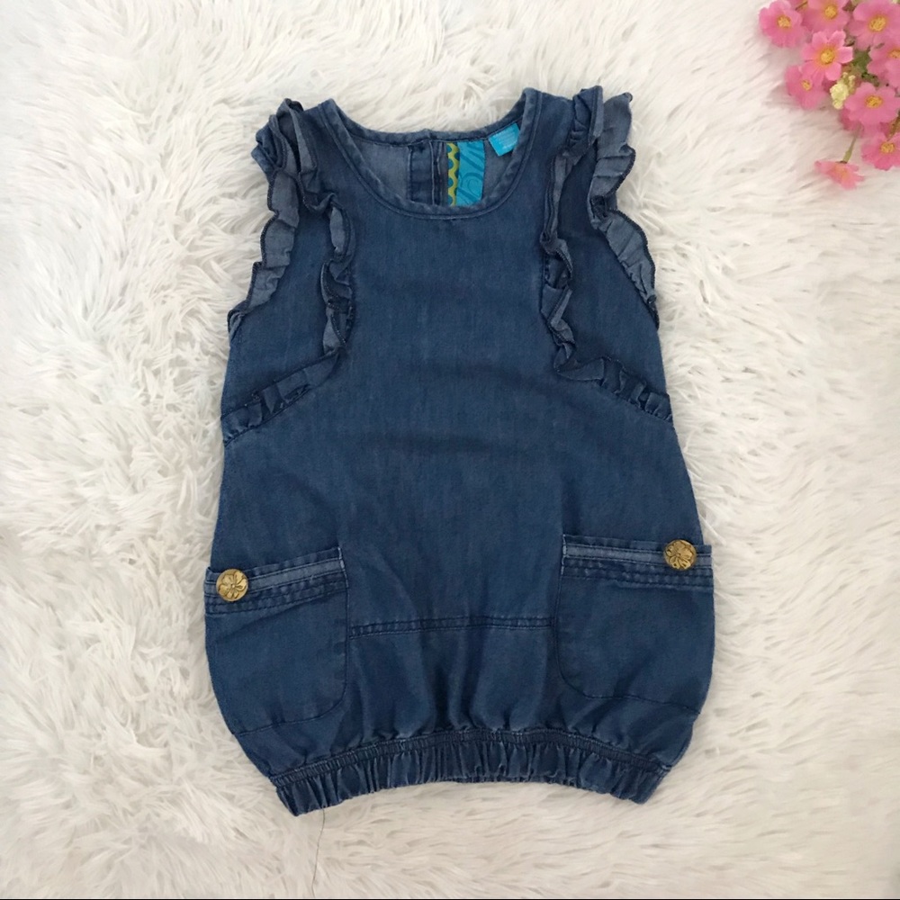 🌻 Blü Toddler Girl Short Sleeve Denim Top/Dress🌻